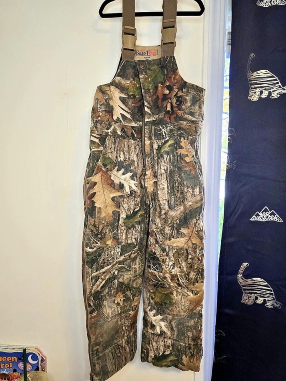 Redhead Silent Hide Bib Youth Camo Overalls Size Small